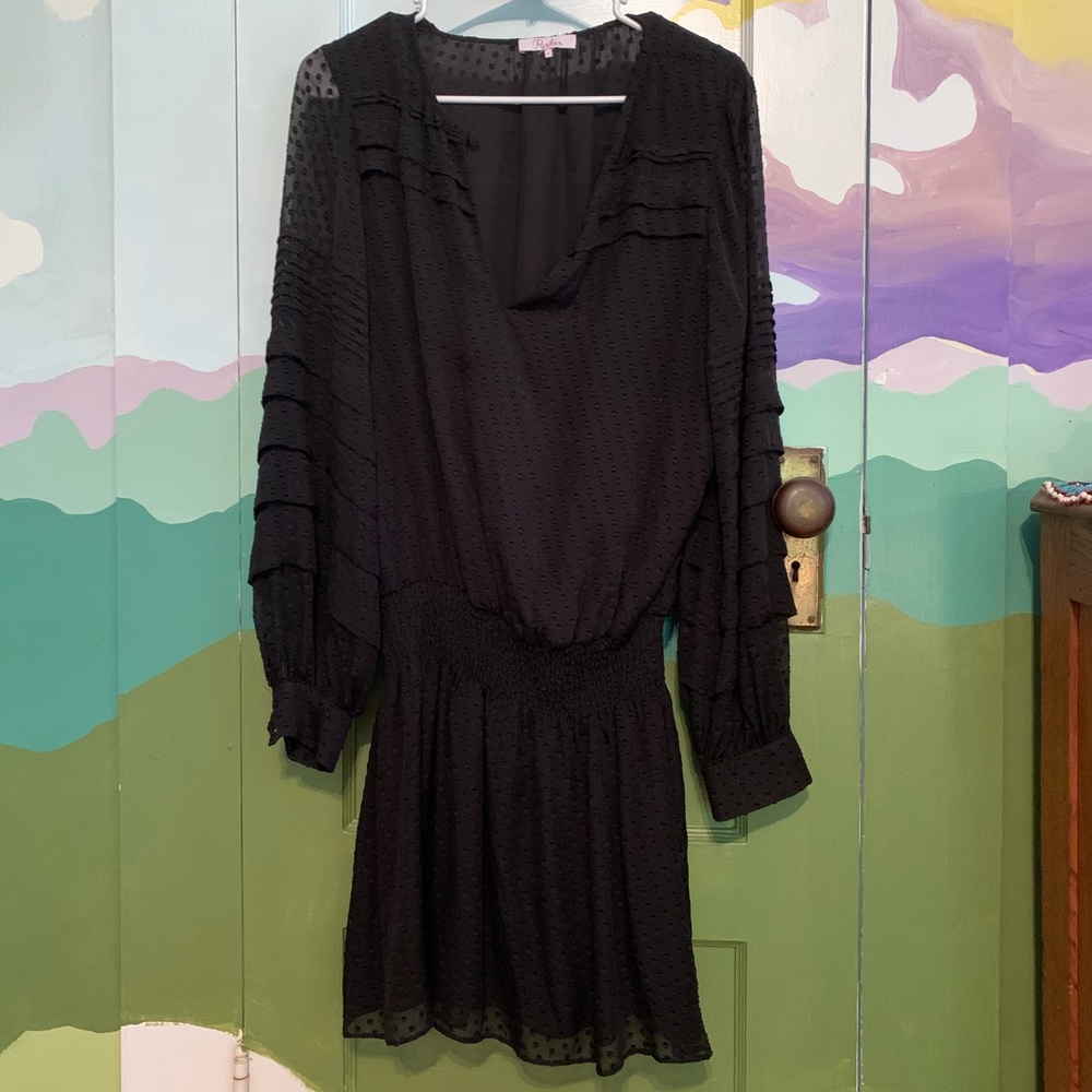 Black long sleeve Parker dress